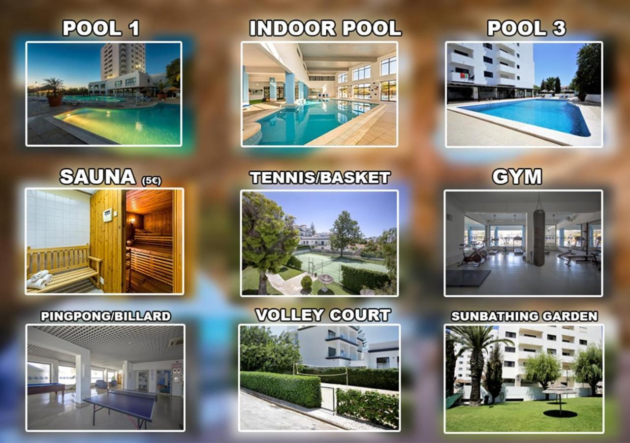 Sea View Apartment - 3 Swimming Pool & Fitness Albufeira Eksteriør bilde